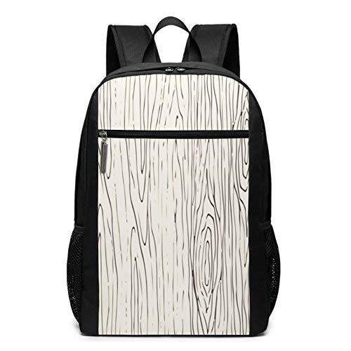 OMNVEQ Mochila Escolares Madera Veta Madera, Mochila Tipo Casual para Niñas Niños Hombre Mujer Mochila para Ordenador Portátil Viaje