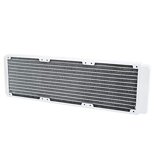 Oumij1 Radiador de Enfriamiento PC de Cobre Blanco Disipador de Calor Radiador de Enfriamiento de Agua 360 mm para Instrumentos Industriales