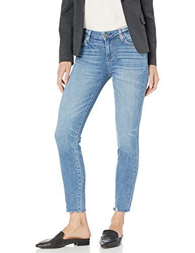 Paige Verdugo Transcend Mid Rise Ultra Skinny Ankle Jean Verdugo Transcend Mid Rise Ultra Skinny Ankle Jean Luau Distressed W/Ragged Fray Hem 31