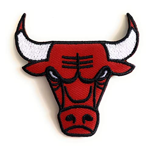 Parche bordado de Chicago Bulls para planchar y coser con insignia de jeans