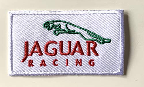 Parche bordado para planchar y coser con diseño de Jaguar Racing-Motor Racing.