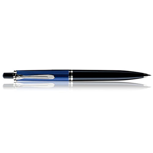 Pelikan D405 Portaminas Souverän con detalles dorados, azul/plata