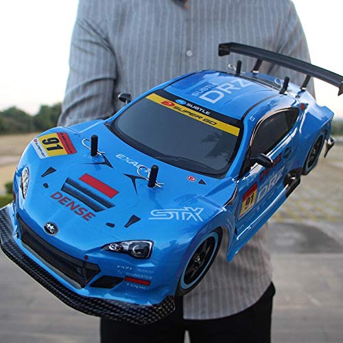 Poooc Recargable 40KM / H 4WD Deportes para adultos profesional 2.4 GHz de alta velocidad RC Radio Control remoto Coche de carreras Drift Coche Control de tracción en las cuatro ruedas Carga Niño Jugu