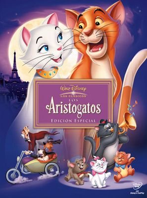 POSTER ORIGINAL- LOS ARISTOGATOS --97CM ALTO POR 68 ANCHO APROX. - ESPLÉNDIDA ILUSTRACIÓN