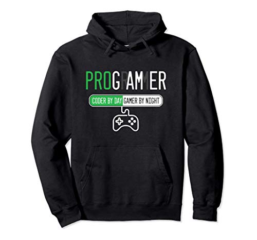 Programador Codificador Día Noche Gamer Consola Regalo Sudadera con Capucha