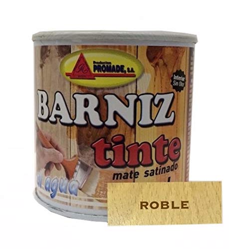 PROMADE - Barniz tinte satinado al agua roble 375 ml