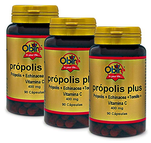 Própolis plus 400 mg 90 cápsulas. (Pack 3 unid.)