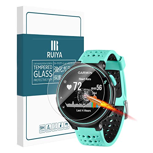 Protector de vidrio templado Ruiya, ultraclaro, protector de pantalla, dureza 9H, para Garmin-Forerunner 235, para reloj de pulsera de correr, antiarañazos, grosor de 0,25 mm