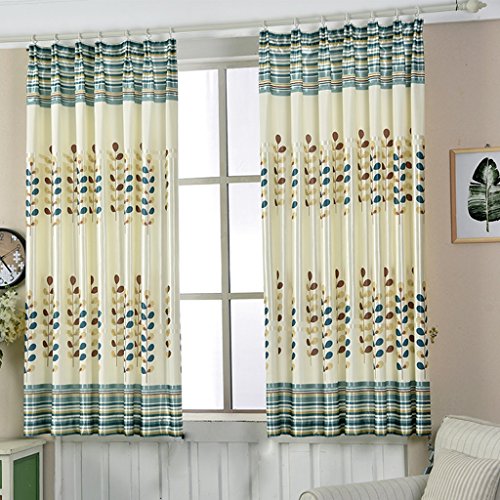 Rideaux rideaux courts nordiques baie vitrée simple et moderne rideaux de chambre finis dans le salon rideaux semi-ombragés (Size : 2*W3mxL2m)