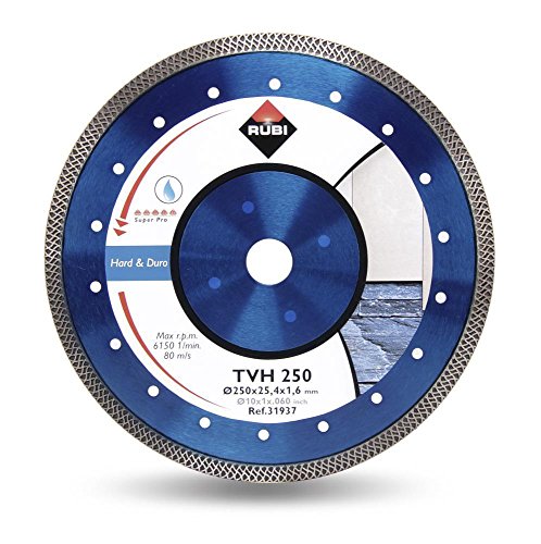 Rubi 31937 Disco Diamante material duro turbo viper (TVH) 250 SUPERPRO, Gris, 250 mm