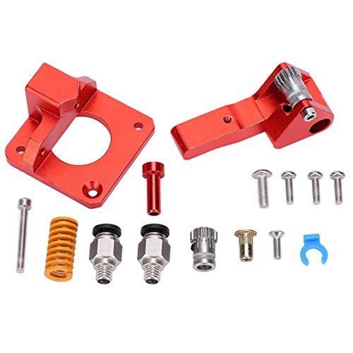 SALUTUYA Kit de extrusora de Impresora 3D de Doble Junta y Doble polea con Estructura Simple con Alta Estabilidad para CR-10S Rojo