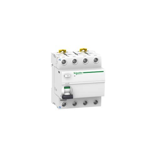 Schneider Electric A9R35491 iID Interruptor Diferencial, Clase A SI, 4P, 100A, 300mA, 73.5mm x 72mm x 91mm, Blanco