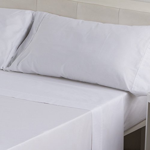 Sedalinne Sábanas HOTELES - Funda Almohada Calidad 30/27 (144 Hilos) 50% algodón - 50% poliéster. Medida: 45x85 cm (Pack 2 Unidades). Color Blanco