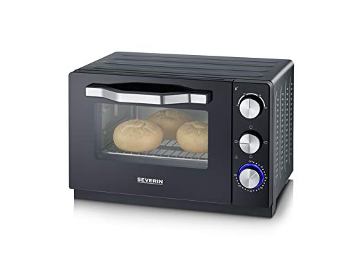 Severin TO 2070 - Horno tostador, 100-230 °C, 1380 W, 20 L. negro