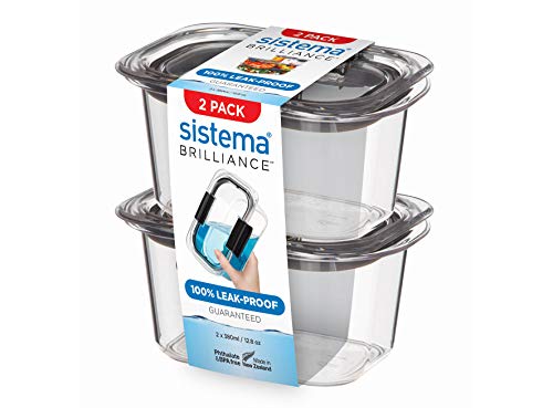 Sistema Brilliance - Juego de 2 recipientes rectangulares (380 ml)