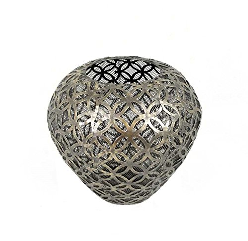 Sukima Decor Jarrón Decorativo, Metal, Dorado, 30 cm