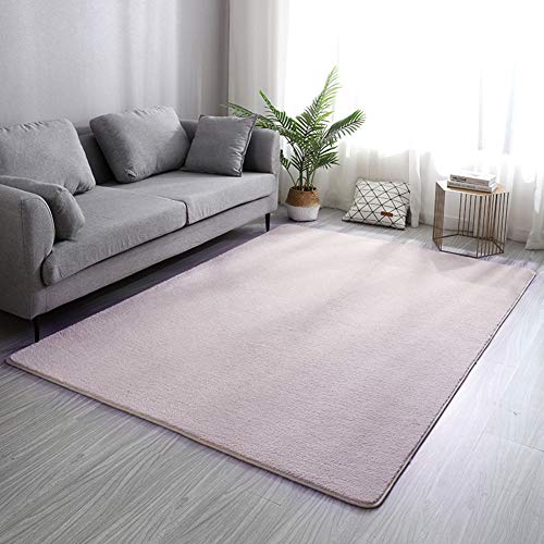 Súper Suave Shaggy Rug Para Sala De Estar,Shaggy Shag Alfombra Pelo Largo Moderno Alfombras,Non Slip Fácil De Limpiar Non Shed Los Niños Juegan Al Tapete,Varios Tamaños-Rosa claro 200x400cm(79x157inch