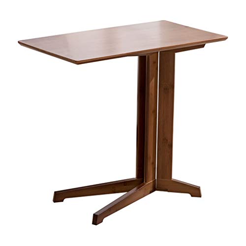 Teri Mesitas de café Sofá Lateral Unos cuantos Mesa de la Tabla de bambú Simple Mesita Mesa Auxiliar Mesa de Ordenador Mesa Té extraíble Mesa de Centro (tamaño : 70CM)