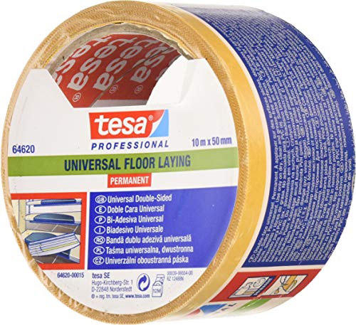 TESA 64620-00018-11 64620-00018-11-Cinta para fijacion de Suelos Universal-Permanente Serie 64620-10m x 50mm