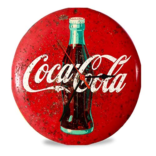 The Shizzle Print Co Coca Cola Four Vintage Retro Reloj de cristal