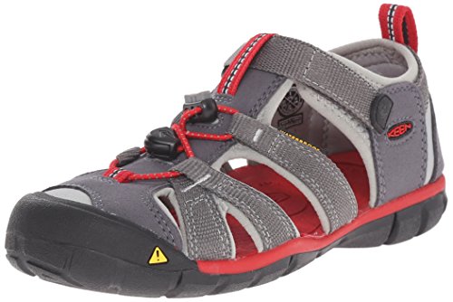 UCZ Seacamp II CNX, Sandalias de Senderismo Unisex Niños, Gris (MAGNET/RACING RED), 37 EU