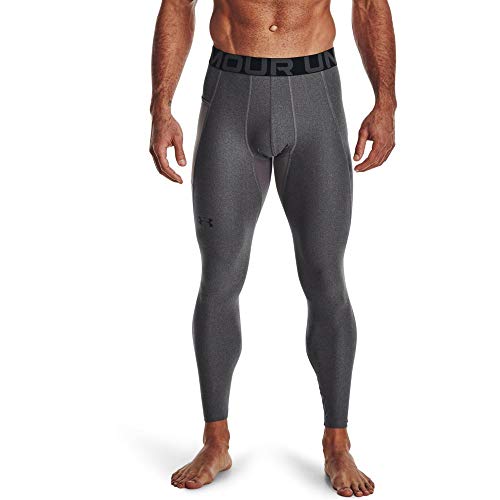 Under Armour Leggings Heatgear Armour para Hombre, Hombre, Leggings, 1361586-090, Carbon Heather / / Black (090), Extra-Large