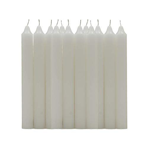 Vencede, Pack de Velas de 17,5cm de parafina y mecha de algodón distintos colores a elegir. Packs de 12, 24 o 48 velas del color deseado (Crema, 48)