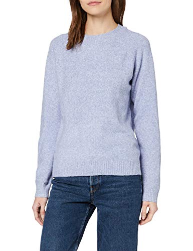 Vero Moda Vmdoffy LS O-Neck Blouse Ga Noos Suéter pulóver, Blue Ice, S para Mujer