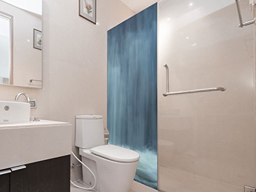 Vinilo para Mamparas Baños Cascada | Varias Medidas 60x200cm | Adhesivo Resistente y de Fácil Aplicación | Pegatina Adhesiva Decorativa de Diseño Elegante