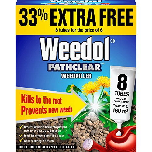 Weedol Pathclear - Herbicida Concentrado líquido, 6 + 2 Tubos Gratis