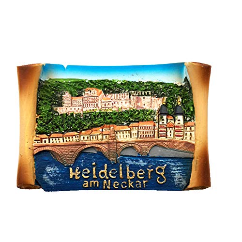 Weekino Heidelberg Alemania Imán de Nevera 3D Resina de la Ciudad de Viaje Recuerdo Colección de Regalo Fuerte Etiqueta Engomada refrigerador