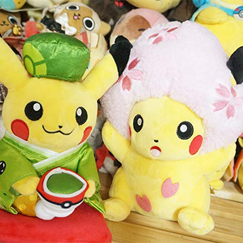 WEICHUANG 2Pcs / Pokemon Anime Game Sakura Pikachu & Eievui'S Easter Eevee Muñeco De Peluche De Juguete 20 / 22Cm, Muñeco De Peluche De Juguete