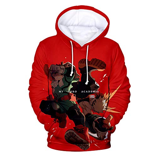 XXzssxs My Hero Academia, Sudadera con Capucha De Manga Larga con Estampado 3D para Hombre Blusa Sudadera con Capucha