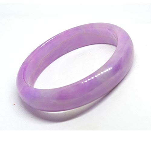 Yajun Pulsera De Brazalete Jade Violeta Natural Tallado A Mano Joyas De Encanto Accesorios De Nube Auspicioso 1 Unid,56mm