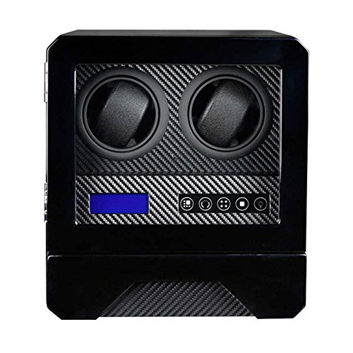 YLJYJ Caja de Reloj Enrollador de Reloj Giratorio automático, Motor silencioso, Pantalla táctil LCD, 2 Posiciones de bobinado con 1 cajón, Caja de presentac