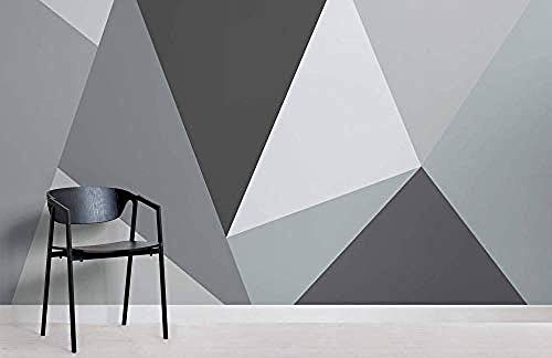 ZZXIAO Pared Pintado Papel tapiz 3D Mural de pared convexo blanco y negro Decoración Fotográfico Fotomural sala sofá pared mural-350cm×256cm