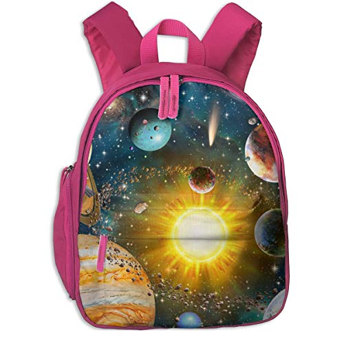 ADGBag Mochila para niños Cute Animal Cartoon Our Solar System Pocket Backpacks Backpack Schoolbag For Childrens Kids Children Boys Girls