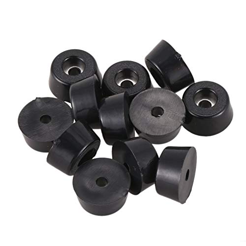 Andifany 12 Piezas lavadoras conicas de Pata de Goma Antideslizantes de Muebles de 22mm x 10mm