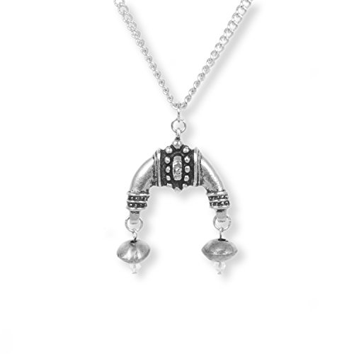 Anisch de la Cara Mujeres Cadena Tuareg Horn - Hakuna Matata Necklace Antique Silver, 55-60 cm Hakuna Matata - Arte no 4510-b