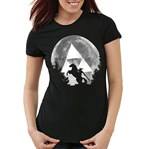 A.N.T. Link Epona Camiseta para Mujer T-Shirt Zelda Ocarina, Talla:2XL