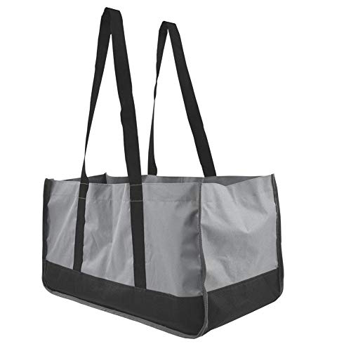 Bolsa de transporte de madera, Porta troncos de lona Porta troncos de leña con correa para el hombro(gris)