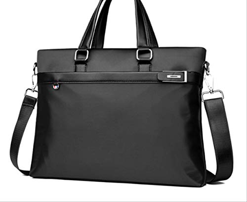 Bolsos De Hombre Bolsos De Mano De Gran Capacidad Bolsas De Negocios De Ocio Ancho 39.5Cm X Altura 30Cm X Espesor 7Cm Bolso Individual Negro