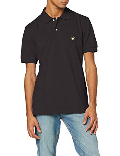 BROOKS BROTHERS Supima Polo Slim Mezza Manica, Negro (Dark Brown 205), XX-Large para Hombre