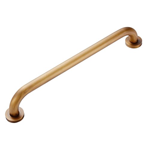 CASEWIND latón sólido de alta calidad multifuncional baño & ducha de barra (acabado en oro, montado en la pared para baño Bedroon Royal 11,8 pulgadas, latón, Antique Brass Finish, 11.8 inch