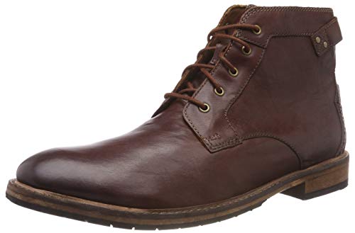 Clarks Clarkdale Bud, Botines Hombre, Marrón (Mahogany Leather), 42.5 EU