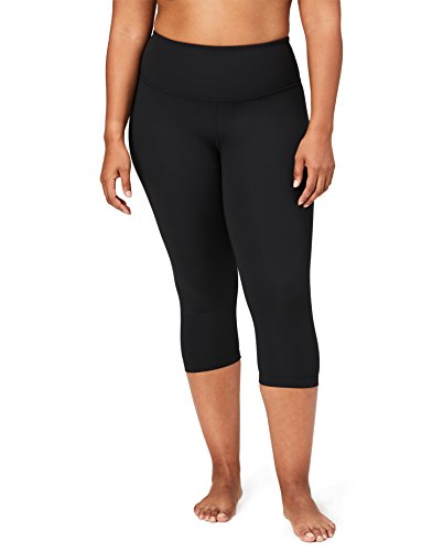 Core 10 Yoga High Waist Capri-21 Leggings, Negro, 2X (18W-20W)