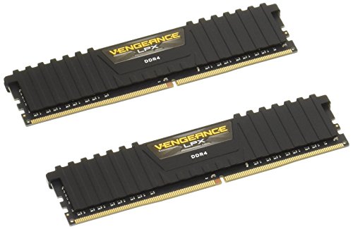 Corsair Vengeance LPX - Módulo de memoria XMP 2.0 de alto rendimiento de 8 GB (2 x 4 GB, DDR4, 2400 MHz, C16), color negro