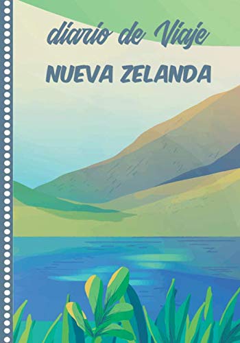 Diario de Viaje Nueva Zelanda: Cuaderno Diario,Notebook 108 páginas ILUSTRADAS Libro de Actividades de Vacaciones a Rellenar, Libro de Seguimiento de Viajes, Regalo Para Ofrecer. Made in Spain.