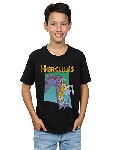 Disney Niños Hercules Hydra Fight Camiseta Negro 7-8 Years