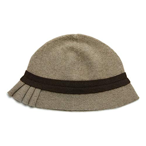 DKee Sombreros de cachemira para mujer, cálidos sombreros de invierno, sombreros de lana de punto, sombreros oscuros (gorra: 30 cm; profundidad del gorro: 21 cm)